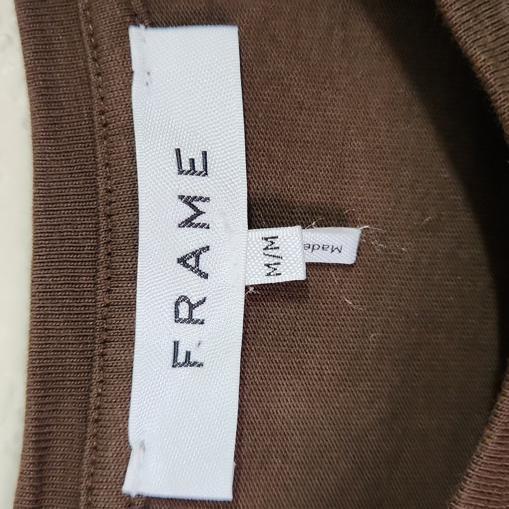 Frame Muscle Crew Organic Cotton Sleeveless Maxi Dress in Dark Chocolate Medium - Picture 5 of 11